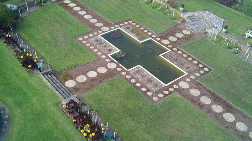 The sunken pond - this is currently being repaired and retiled. Photo:Matt Lanyon