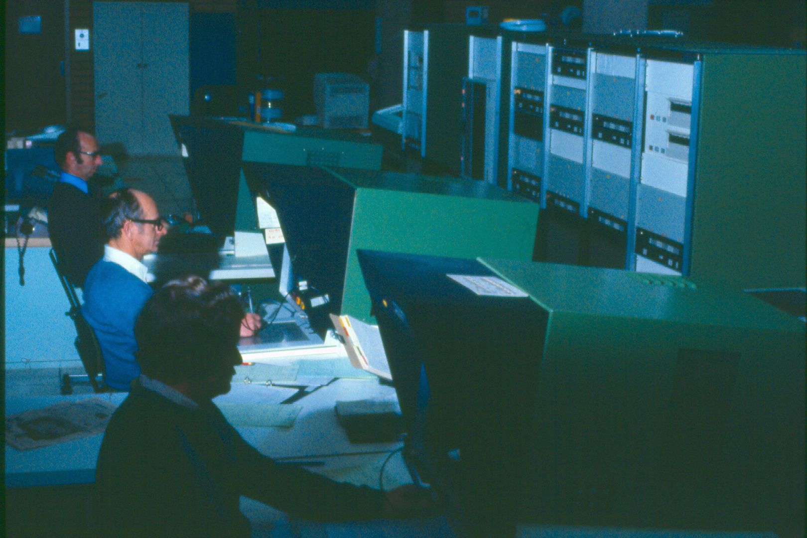 In the  computer bunker, FJs.  Photo:Jones Family Collection 