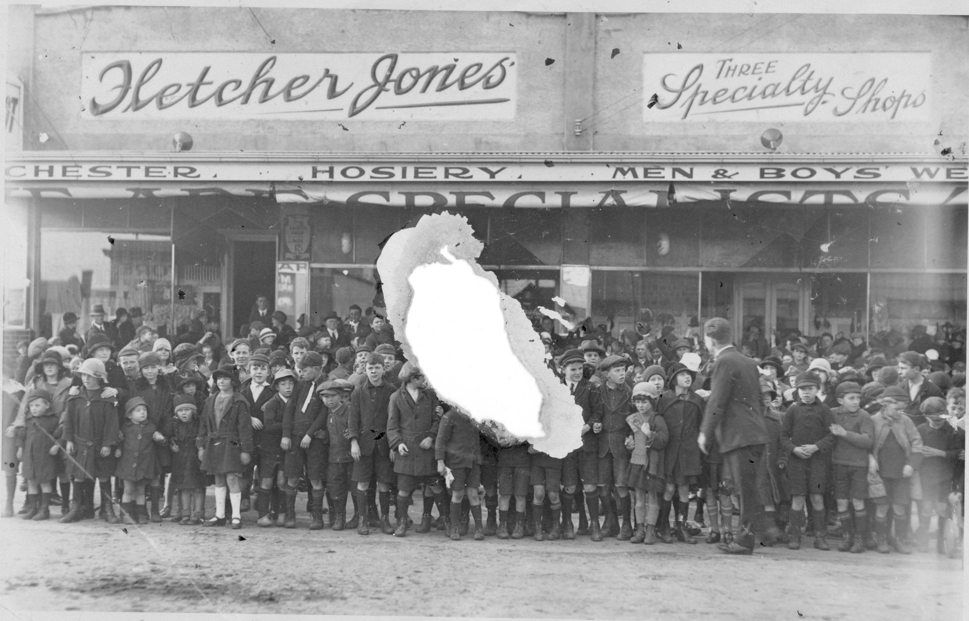 1924 - The first stores leased by FJ in northern Liebig St.  Photo: Jones Family Collection 