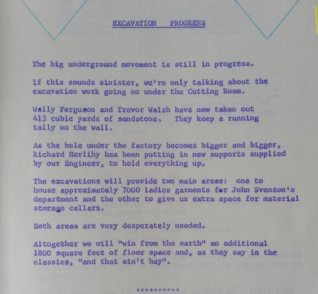 1971,Do You Know or FJ Daily Staff Bulletin telling of the excavation progress. 