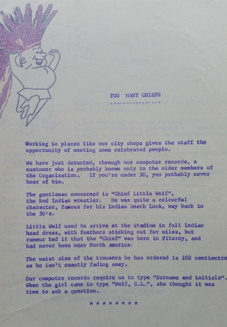 1972 Staff bulletin that were called 'Do You Knows.'  