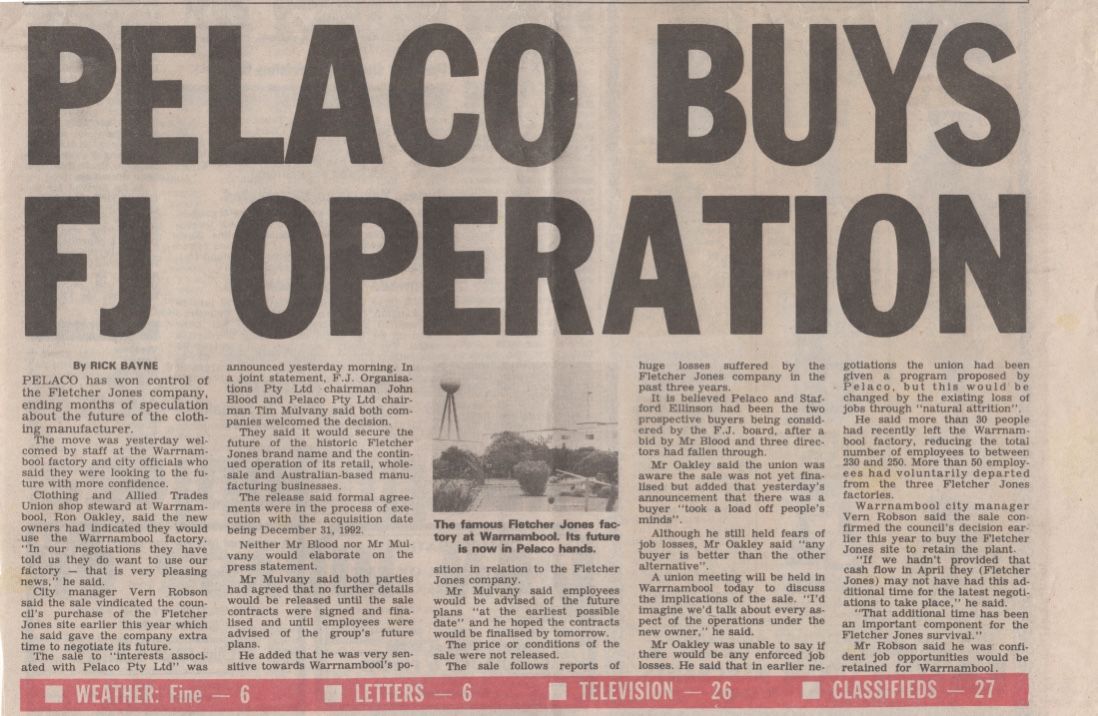 December 17, 1992 headline Warrnambool Standard.  Clipping thanks to Tim Carlton
