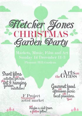 2014 Christmas Picnic in the gardens poster.  Designed by Nathan Pye