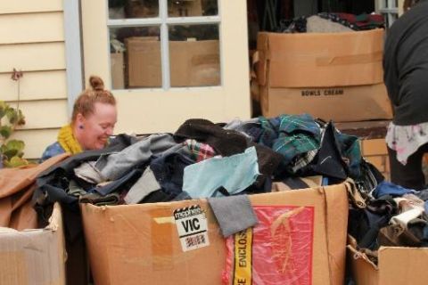 Ruby Richardson who stored the salvaged FJ fabric in her garage for several years till a new home could be found!   