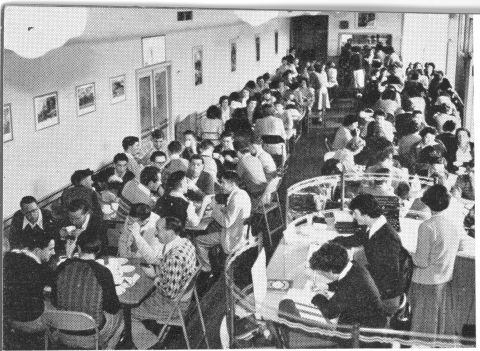 The Staff Canteen - 1949.  Photo: Jones Family Collection 