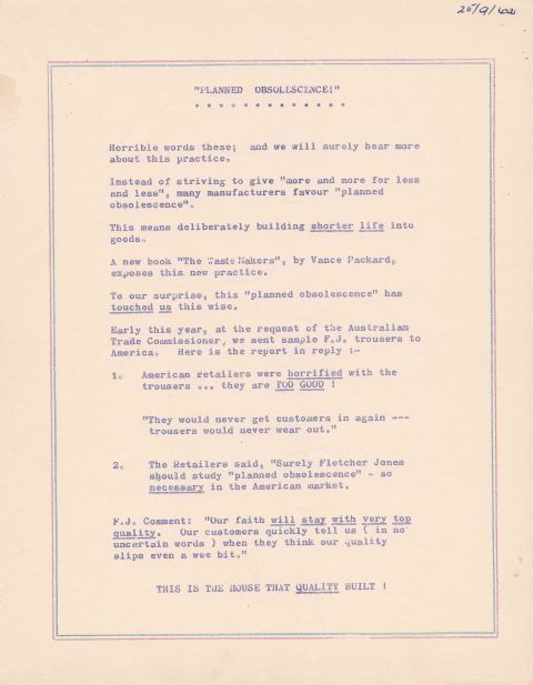 "This is the house that quality built."From a Do You Know (daily FJ Staff Bulletin)  dated 25/9/1962.  