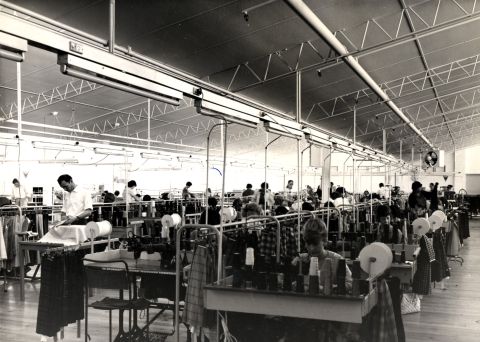 Skirt Sewing Room at FJs in 1965.  Photo: Jones Family Collection