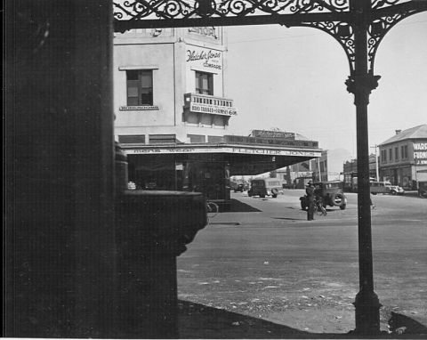 View of the Man's Shop from Suggest's verandah 1930's. Photo:Jones Family Collection