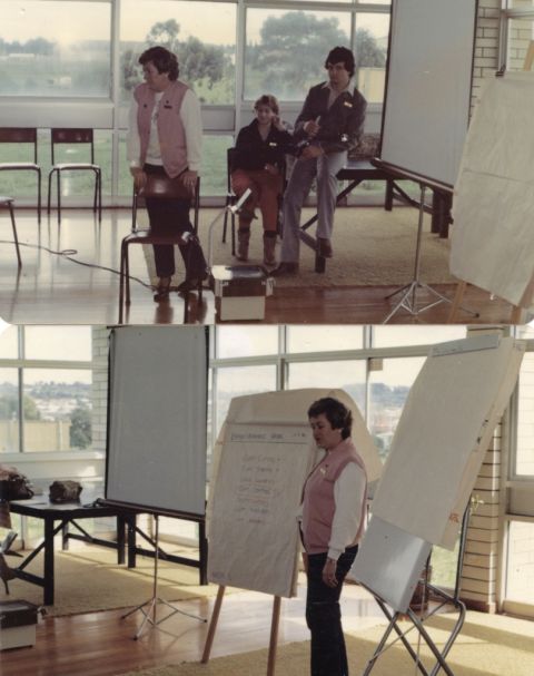Colette Harper presenting at a Quality Circles Training session for the FJ Mt.Gambier Factory staff.  Photos: Colette Harper 