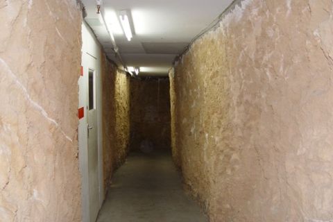One of the tunnels leading to store rooms and the computer room under FJs at Pleasant Hill.  Photo:Tim Carlton