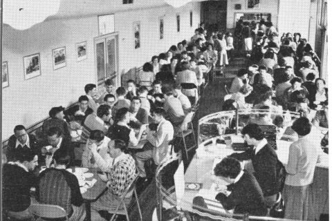 The Staff Canteen - 1949.  Photo: Jones Family Collection 