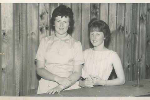 16 year old Susan and 14 year old Dianne Rae at Fletcher's 1961. Photo: Shared by Dianne Rae 