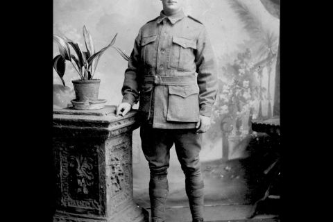 FJ served as a private from 1915-1917 during WW1.  Photo: Jones Family Collection 