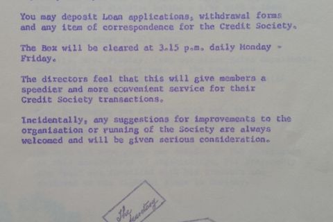 Do You Know or Daily Staff Bulletin, 1972.  Loaned by Doug Maloney.