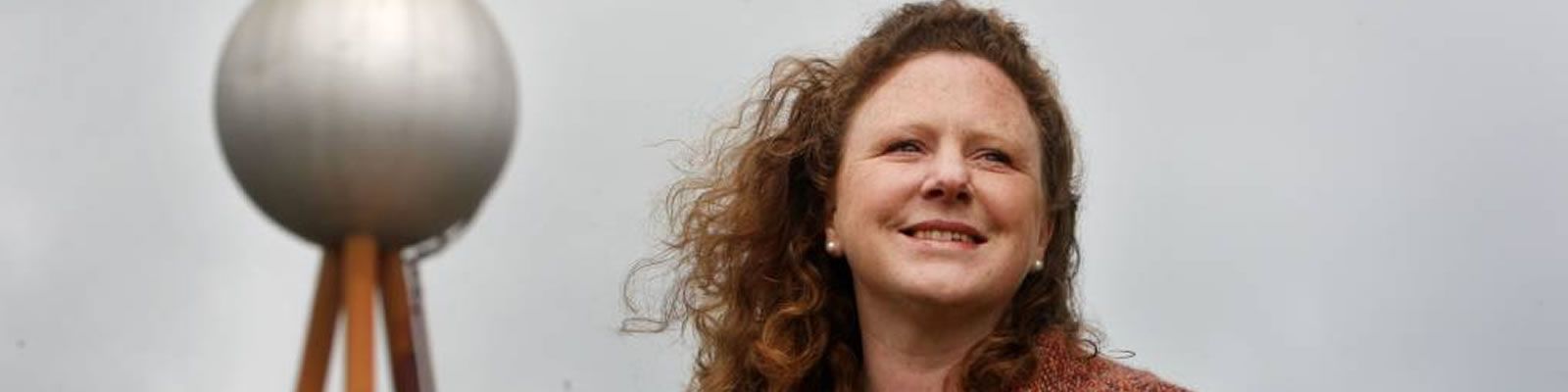 Kylie Gaston, campaigning to save the Silver Ball during councillor election campaigns in 2012.  Kylie went on the win a seat on councillor and to become Mayor of Warrnambool in 2015.  Photo:Warrnambool Standard 