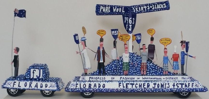 Glen Morgan's Florado -  inspired by the images of Fletcher Jones winning float in the 1963 Warrnambool Florado Festival.