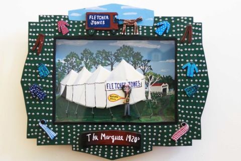 The Marquee - Glenn Morgan from his 2018 FJ exhibition featuring over 40 artworks inspired by images and stories from FJ Stories Project.  